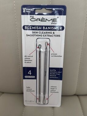 The Crème Shop Blemish Banisher - Stainless Steel Extractor.